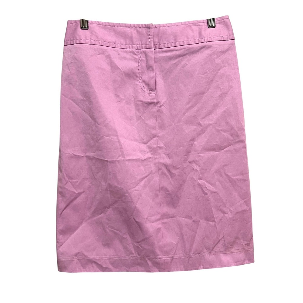 J.Crew‎ Pencil Skirt Womens 6 Lavender Cotton Stretch Career Office Wear Classic
